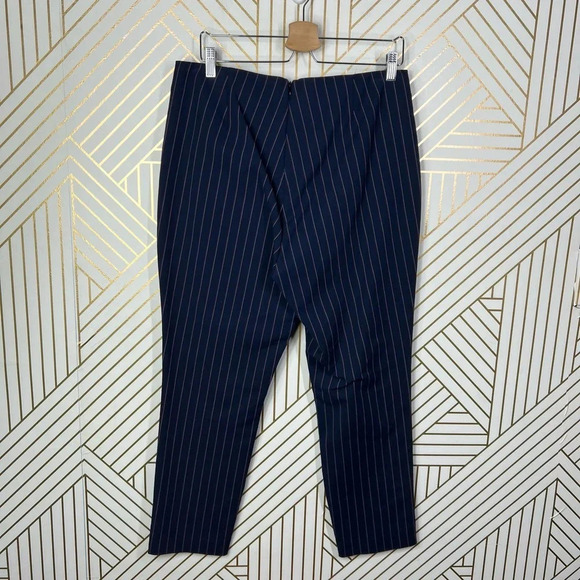 Rag and Bone Simone Snap Pant in Navy Blue‎ Stripe Size US 14 - Picture 6 of 12